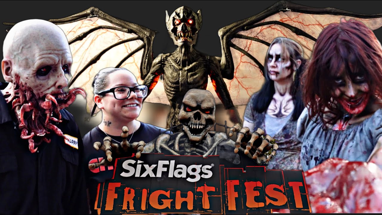 Six Flags Fiesta Texas Fright Fest Opening Night 2023 #sixflags