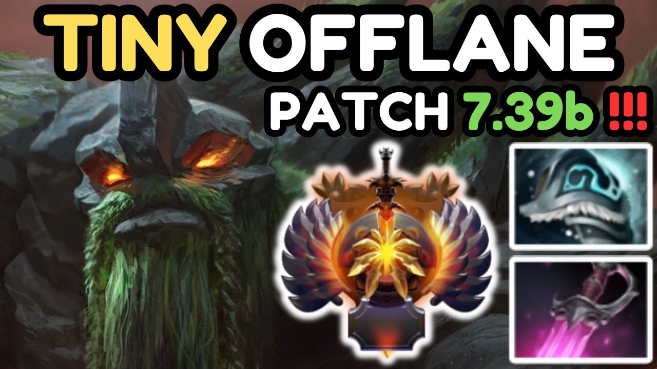 🔥 IMMORTAL TINY Offlane Gameplay Patch 7.39b 🔥 Tiny Perspective - Dota 2 Offlane