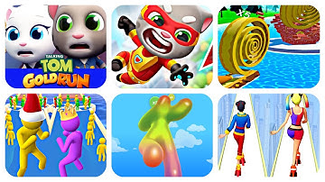 Tom Hero Dash, Giant Rush, Talking Tom Gold Run, Blob Runner 3D, High Heels, Spiral Roll Part 99