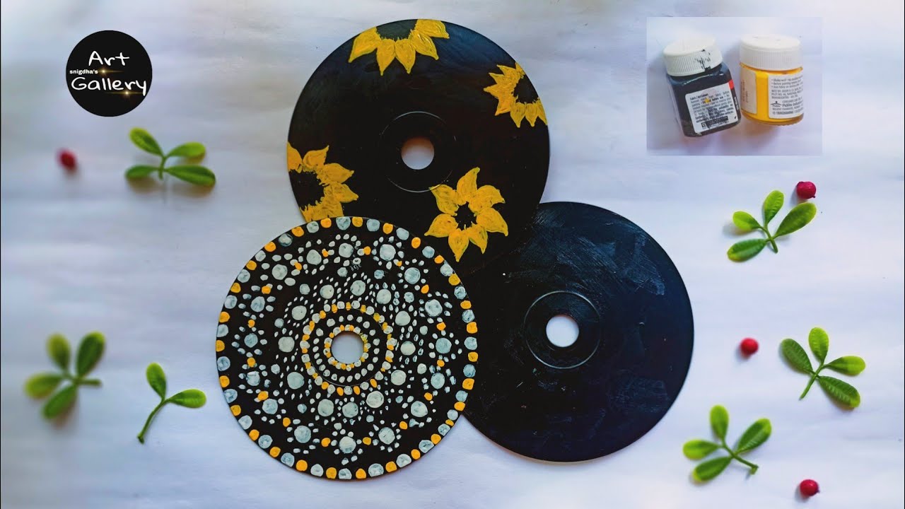 how to painting on a cd casette।।DIY craft।। cd painting . cd painting