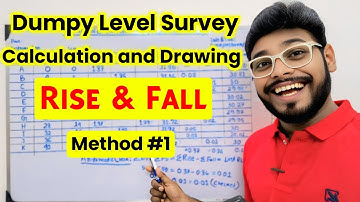 Dumpy Level Survey Calculation and Drawing | Rise and Fall Method