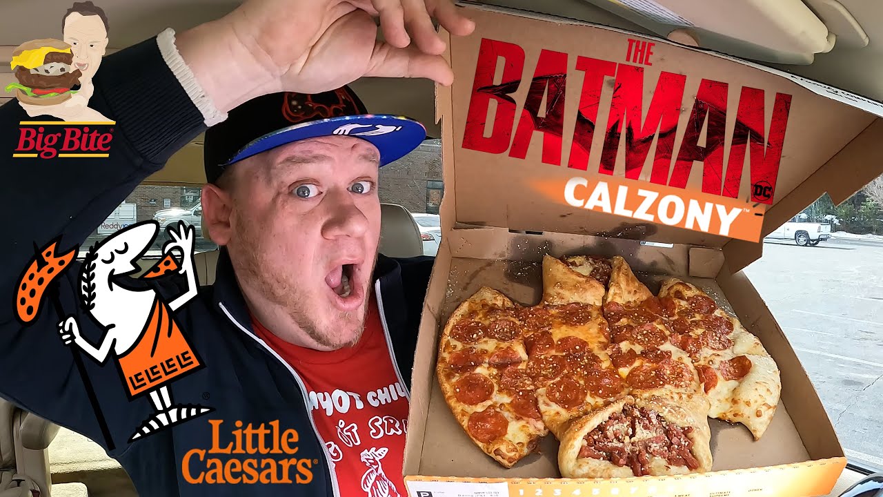 Little Caesars ⭐The Batman Pepperoni Calzony⭐ Food Review!!! - YouTube
