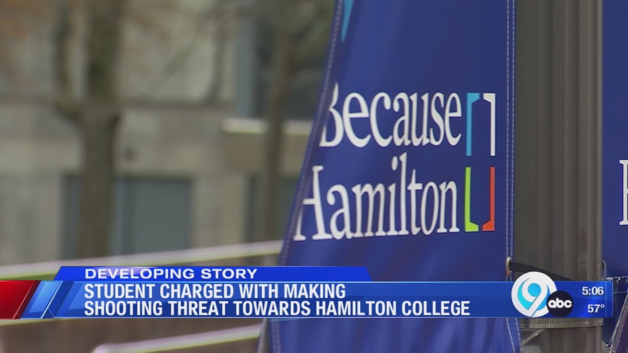 Student charged with making threat toward Hamilton College - YouTube