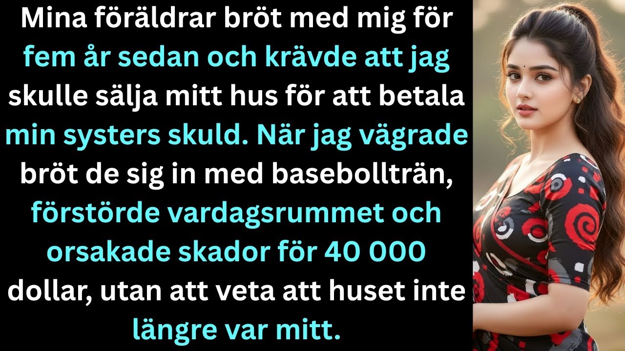 Min familj bröt sig in med basebollträn när jag vägrade sälja huset och betala skulden.