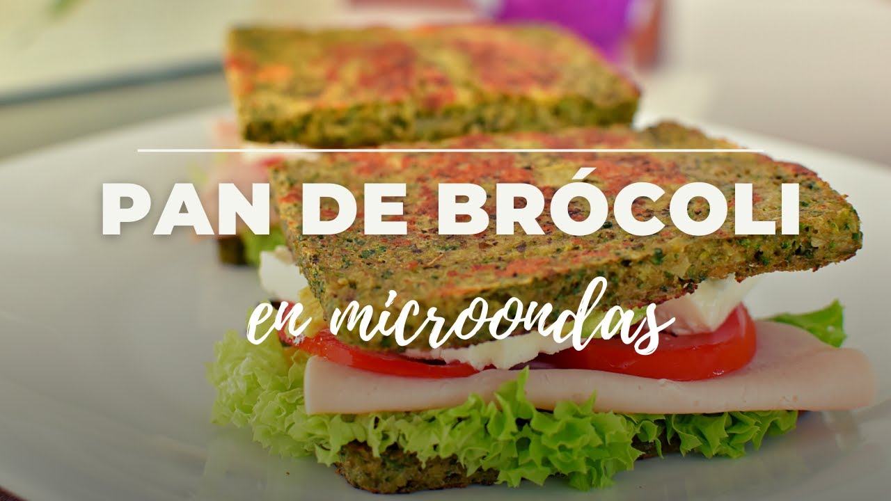 PAN de BRÓCOLI en MICROONDAS / SIN HARINA / SIN CEREALES / SIN AZÚCARES.