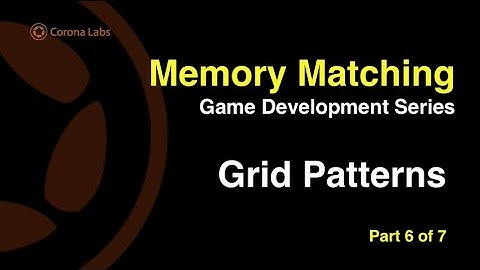 Memory Matching Game, Grid Patterns - Part 6