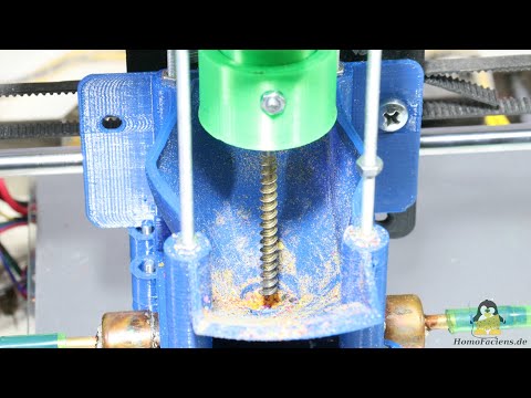 Granulatextruder V4 1 für 3D Drucker:  Optimieren der Extruderschraube