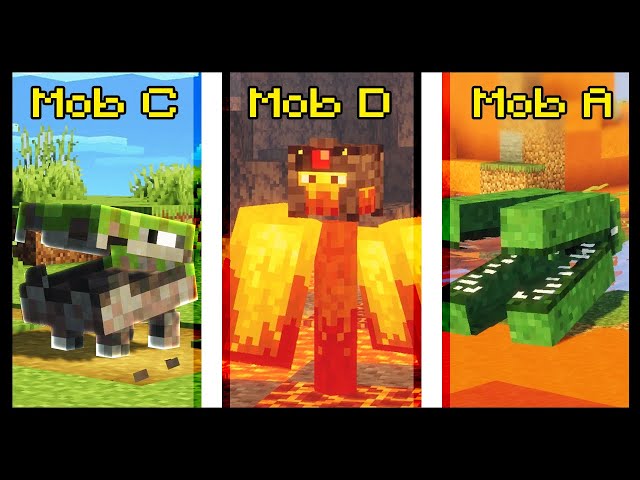 Os 3 mobs esquecidos da Minecon 2017. Ocorreu uma votação entre estes 3  mobse o mob que ganhou foi o Phantom, já estes não foram ao jogo até hoje.  - iFunny Brazil