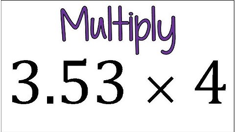 How to Multiply a Decimal by a Single Digit Whole Number