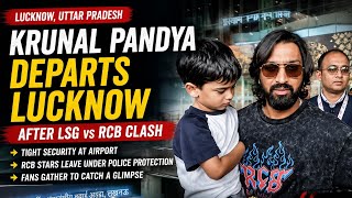 RCB Team Leaves Lucknow Under Tight Security After IPL 2026 Clash Against LSG