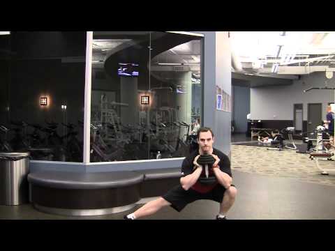 DB goblet lateral lunge - YouTube