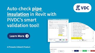 Auto-Validate Pipe Insulation in Revit with PiVDC | Smart BIM Tool for MEP Models
