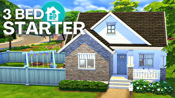 TUTORIAL - Three Bedroom Craftsman Bungalow Cottage Starter in The Sims 4 (Growing Together build)