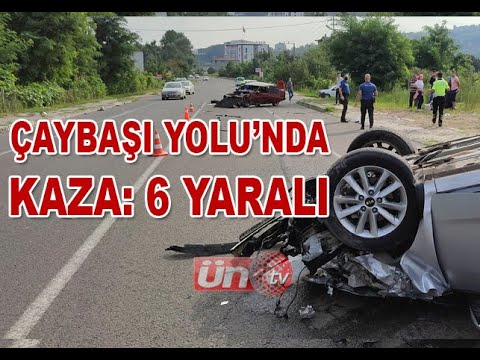 Unye Caybasi Yolu Nda Kaza 6 Yarali Youtube