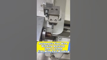 Automatic Flat Wire Winding Machine|2mm x 0.5mm Flat Wire Coil Winding #automaticwinder #coilmachine
