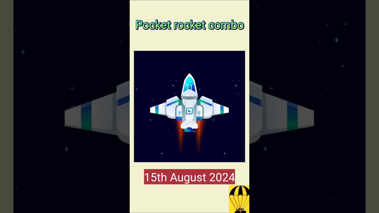 Pocket rocket daily combo 15th August 2024 solved.
