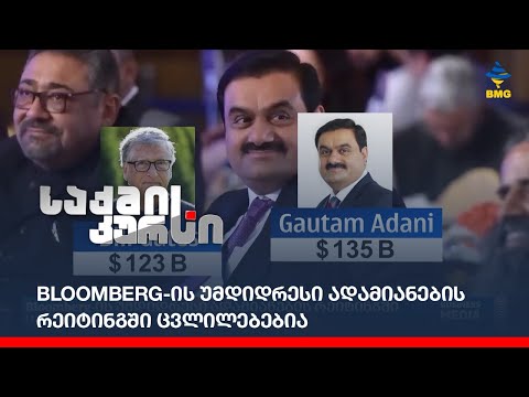 Bloomberg-ის უმდიდრესი ადამიანების რეიტინგში ცვლილებებია