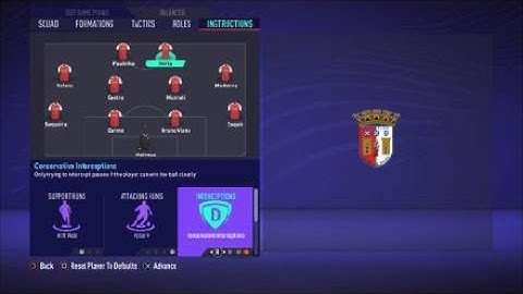 FIFA 21 Custom Tactics - Recreate 4-4-2 of Braga  + Instructions - Replicate real system