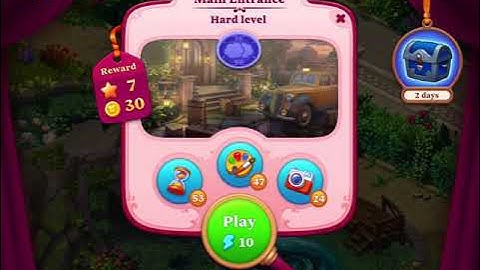 Manor Matters - Hall - Day 5 - Level 54 - Hard Level - No Boosters - FULL STORY - CaroGamesNL