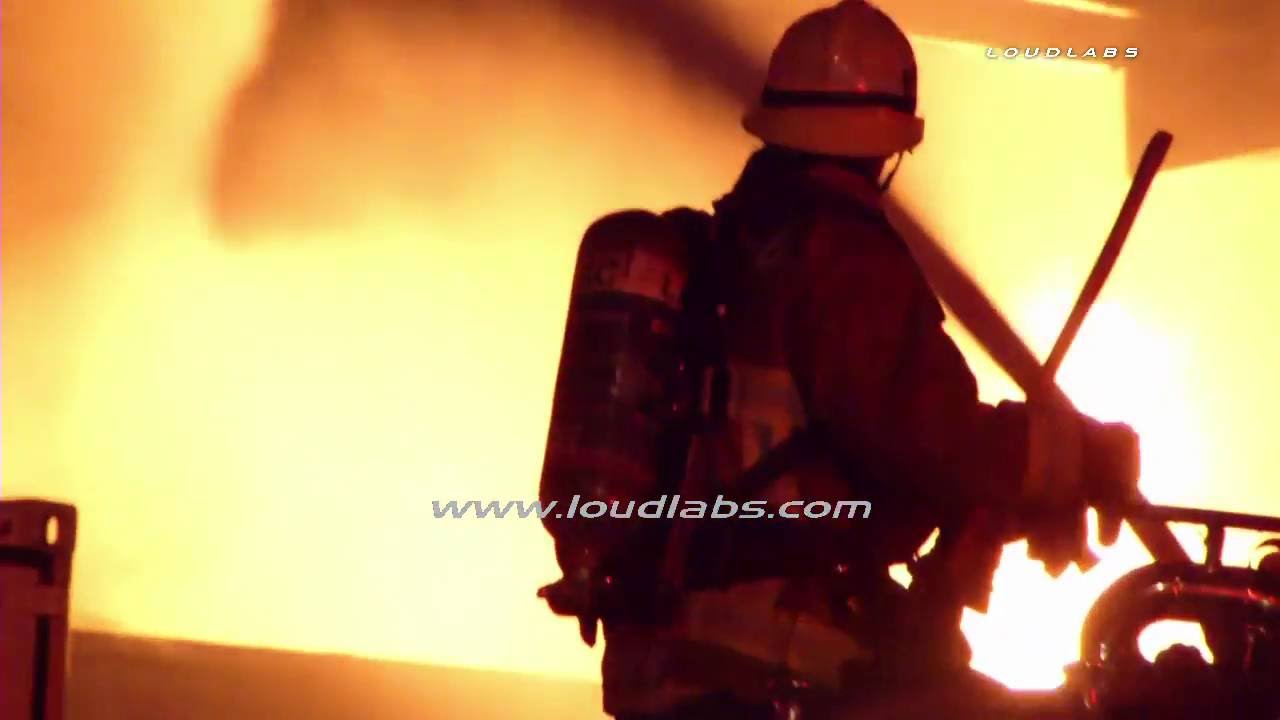 Explosion "Caught on Camera" Three Alarm Chemical Fire / Maywood RAW