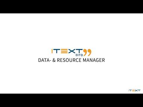 iText DITO - Data & Resource Manager