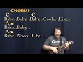 Baby (Justin Bieber) Ukulele Cover Lesson in C with Chords/Lyrics