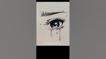 how to draw crying eyes ✍️✨#art #drawing #shorts #tutorial #howtodraw #eyedrawing #artist #artwork
