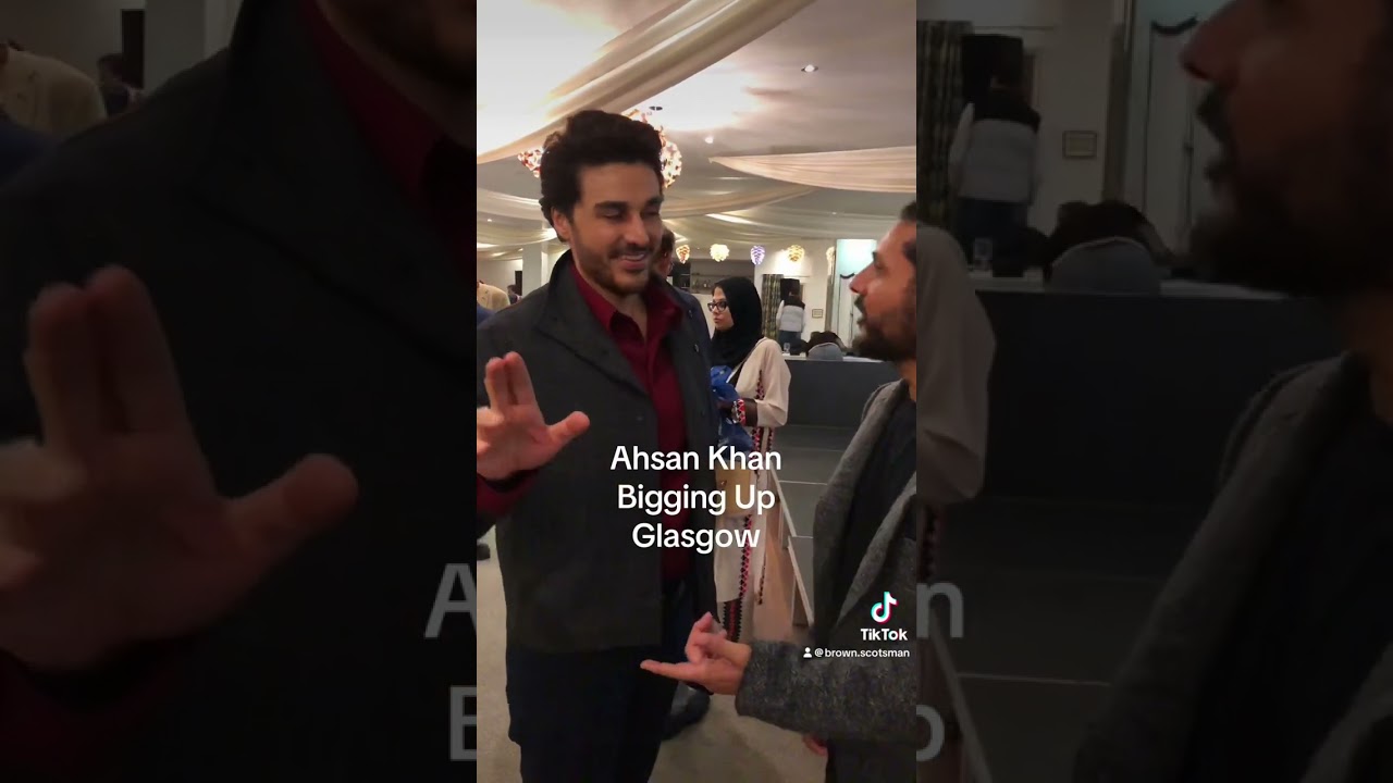 Come with me to a charity event in Glasgow to also meet Ahsan Khan