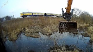 We destroy the old, beaver dam.