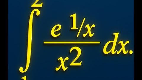 Integration of e^(1/x) / x² from 1 to 2 | Substitution Method