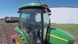 sweet corn planting! tilling with john deere 3033r/3320 and planting with jd 8410