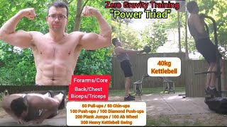 Zero Gravity Training POWER TRIAD (CHEST/TRICEPS/BACK/BICEPS/SHOULDERS/FORARMS/CORE) 40kg KB(#485)