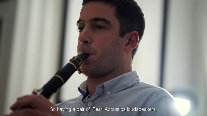 Clarinetist, Mathieu Roskam and his Sibelius SG's from Pearl Acoustics Loudspeakers Ltd.