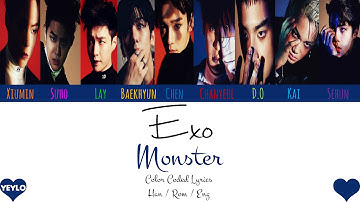 EXO (엑소) – MONSTER  [Color Coded Han|Rom|Eng Lyrics] / by yeylo