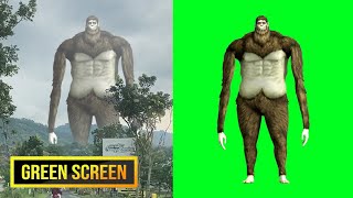 Beast Titan Throws Stones Full HD (60 fps) | Green Screen