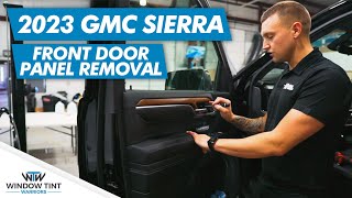 How To Tint The Front Doors on a 2023 GMC Sierra With Door Panel Removal