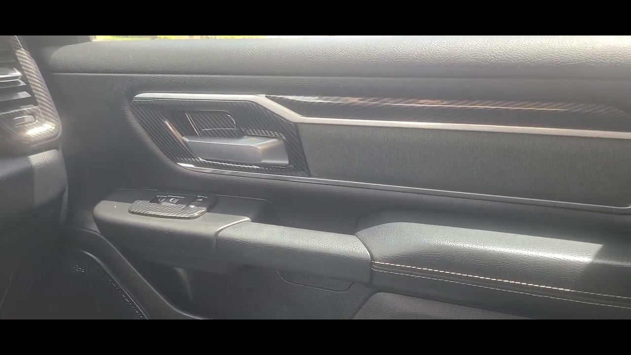 Interior carbon fiber overlays on my Ram 1500 2019 bighorn.