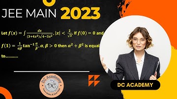 Let 𝒇(𝒙)=∫𝒅𝒙/((𝟑+𝟒𝒙^𝟐)√(𝟒−𝟑𝒙^𝟐 )), |𝒙| less than  𝟐/√𝟑. If 𝒇(𝟎)=𝟎 and 𝒇(𝟏)=  𝟏/𝜶𝜷 𝐭𝐚𝐧^(−𝟏)  𝜶/𝜷,