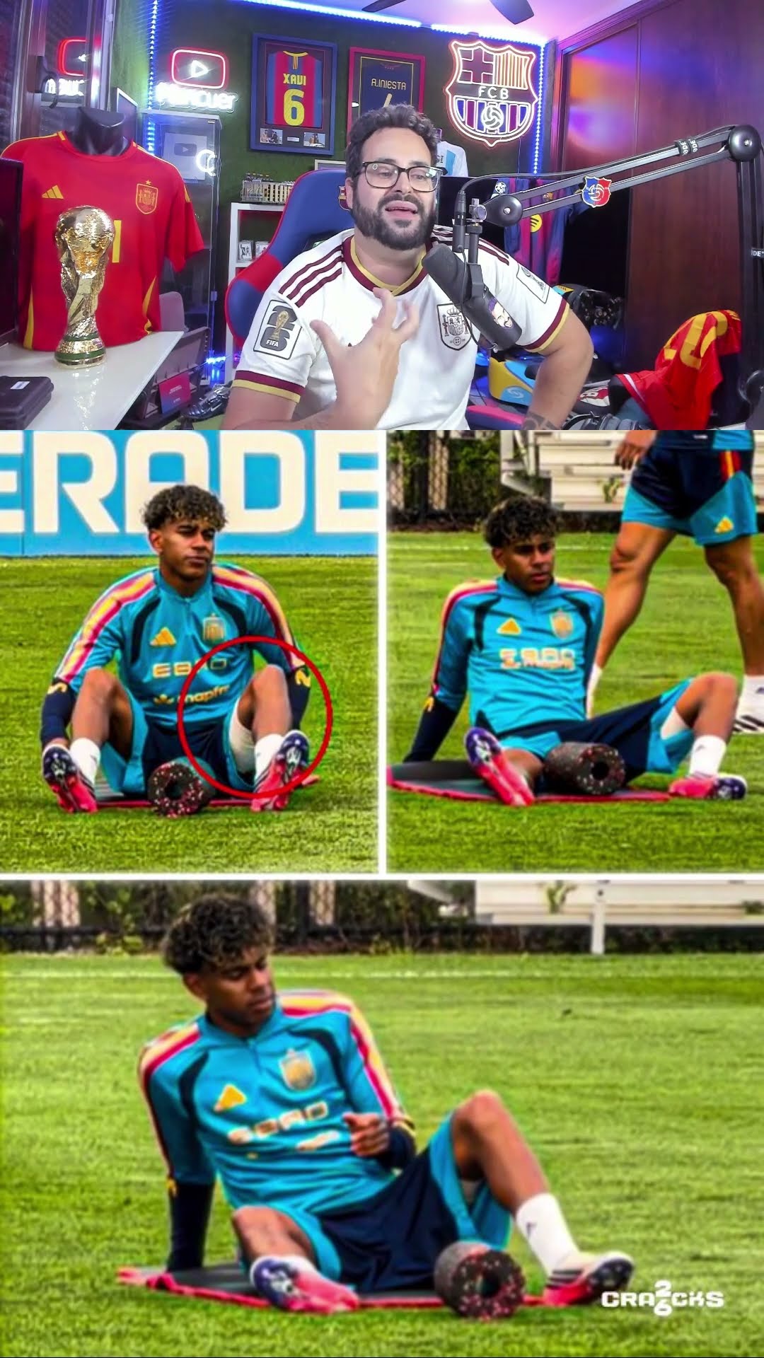 Lamine no entrena #lamineyamal #pedroporro #españa🇪🇸 #mundial2026 #mancuer   #shortvideo