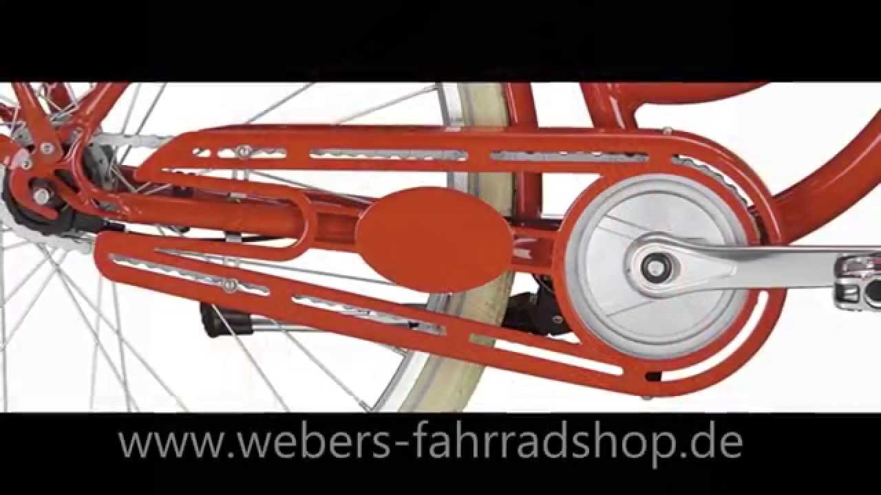 Damenrad VICTORIA Alu City Rad Skagen Nostalgie 28 Zoll fiestaorange