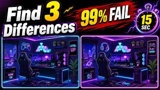 Find 3 Differences 🧠| 99% Fail This Puzzle #shorts #puzzle #live No.25