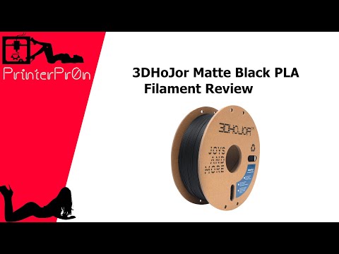 3DHoJor Matte Black PLA Filament Unboxing and Review