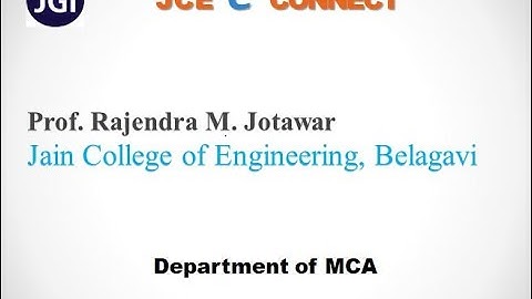 JCE MCA Cloud Computing 18MCA444 Module 3.1