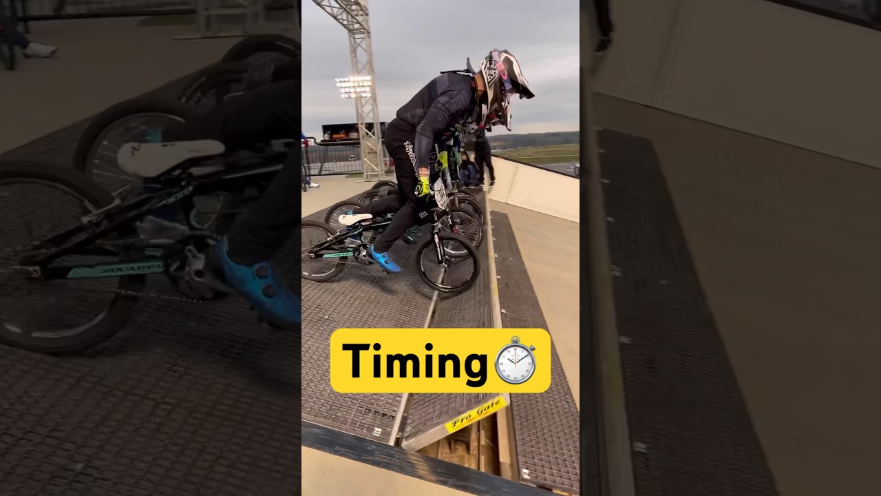 TIMING makes a difference on a BMX Start⏱️⚡️ 