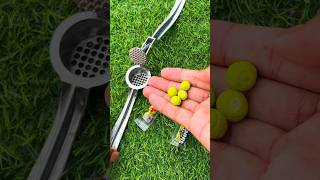 Satisfying 4 tennis balls candy crushing ASMR #tennis #crush #fyp #viralvideo #shortsfeed #candy