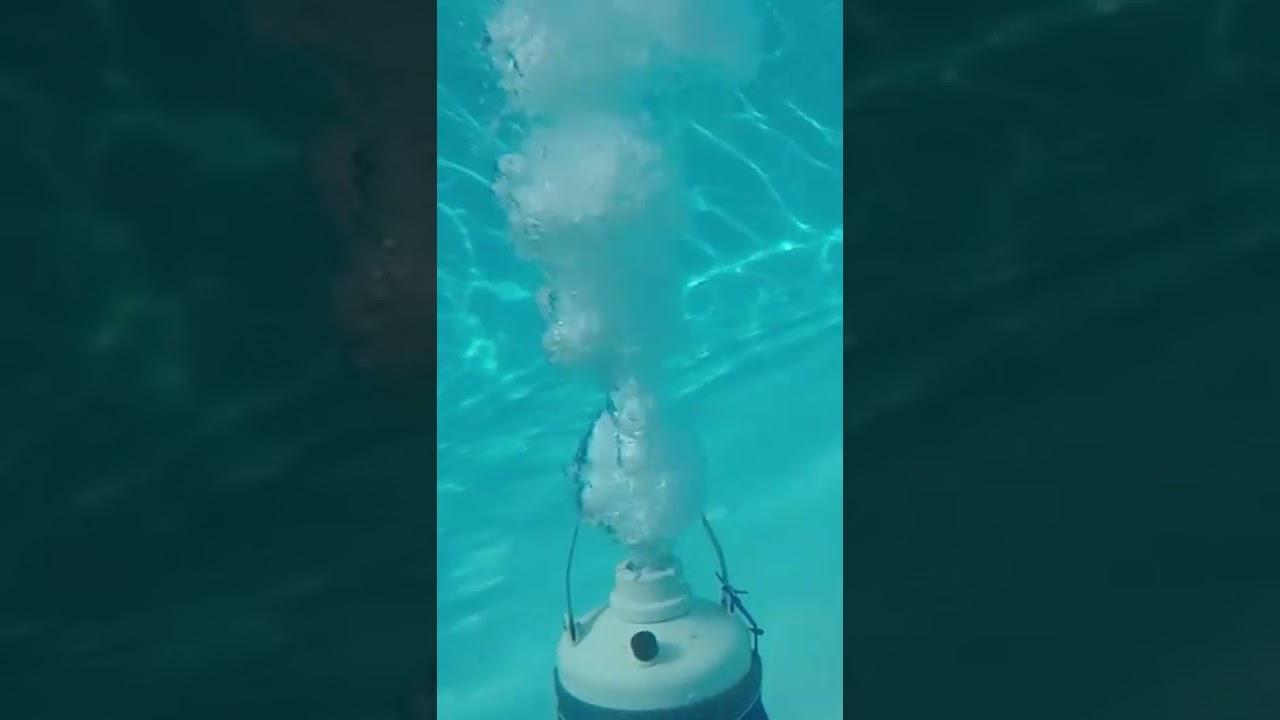 Opening Liquid Nitrogen Under Water