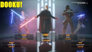 Count Dooku vs the entire enemy team! Don't sleep on the old guy.