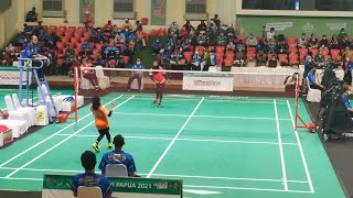 PERTANDINGAN CABOR BULU TANGKIS PEPARNAS XVI 2021 PAPUA