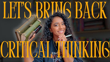 bring back CRITICAL THINKING 🧠 start a Critical Media Journal in 2026 + how to write reviews