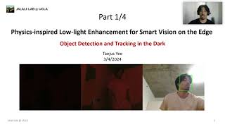GTC 2024 - PhyCV for Object Detection and Tracking in the Dark (Part 1 - Introduction)
